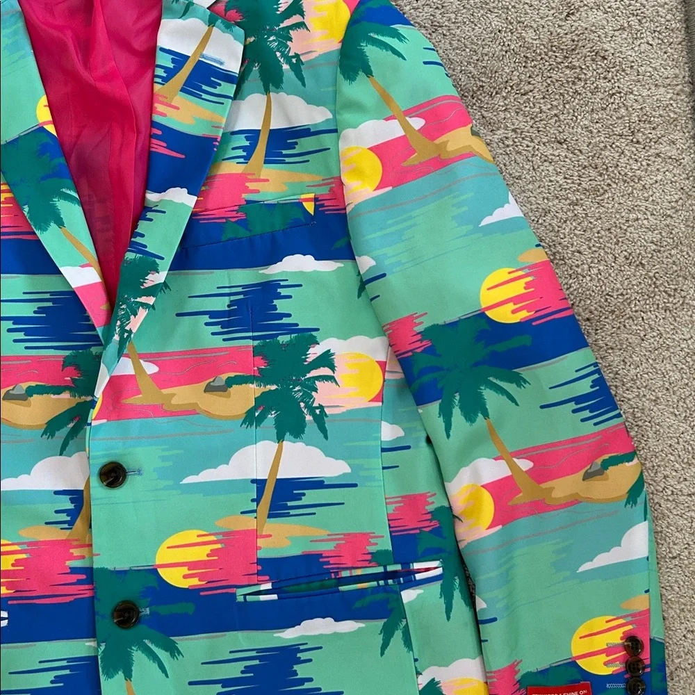 NWOT Shinesty Men's Blazer - Tequila Sunrise